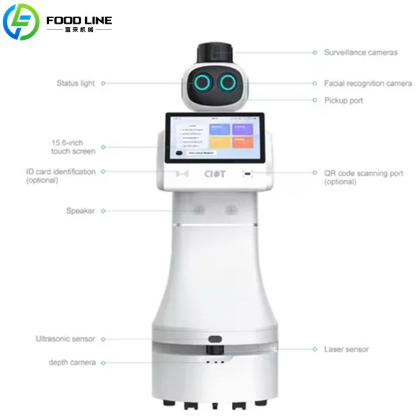 ai welcome robot with virtual navigation