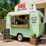 commercial bbq food trailer
