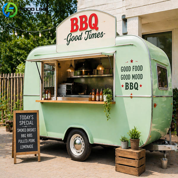 commercial bbq food trailer