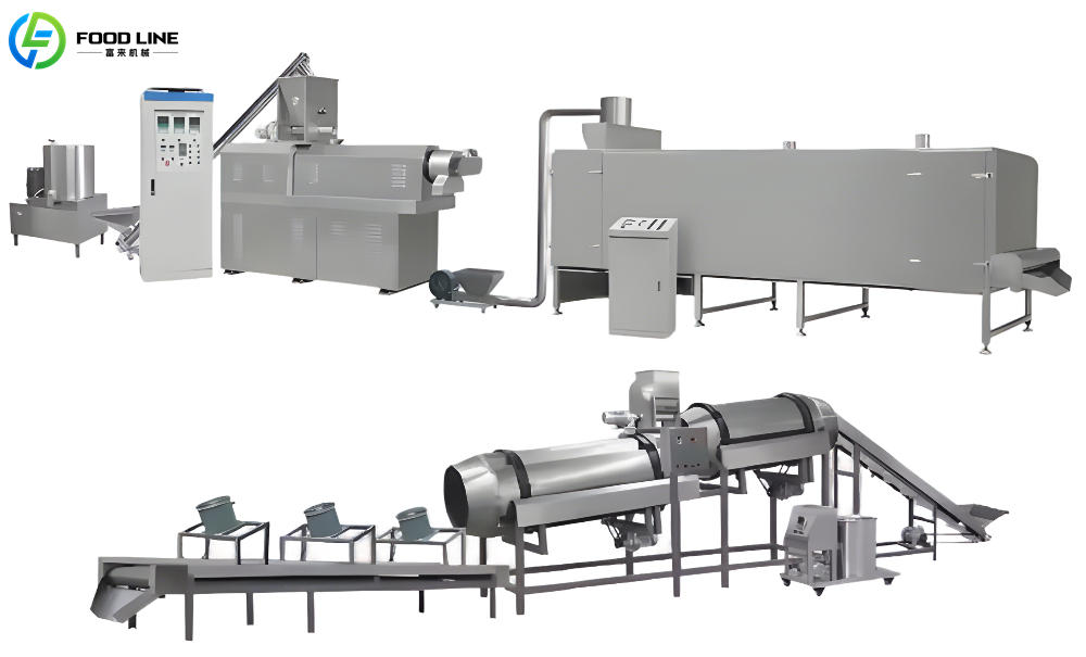 pet puffed food production line