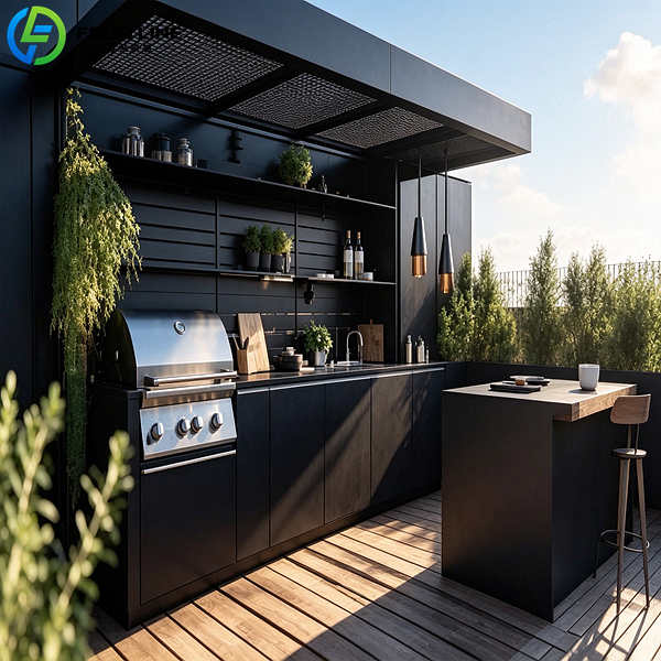 allweather outdoor cooking station