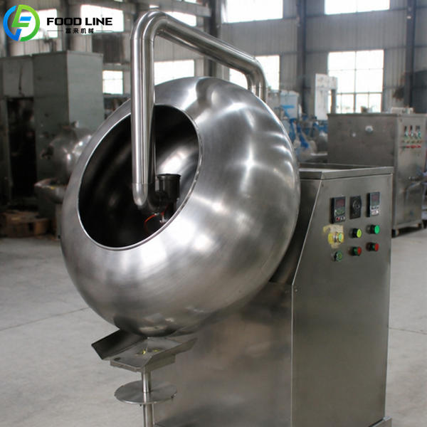 commercial sugar coater for nuts candies pills
