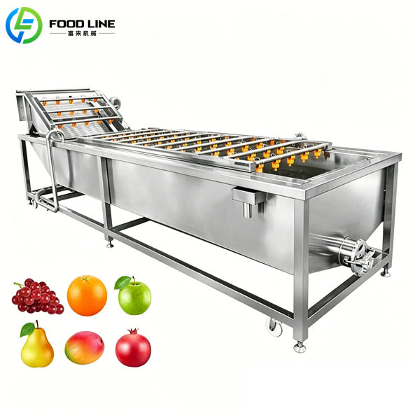 commercial vegetable fruit washing machine