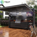 customizable outdoor bbq station