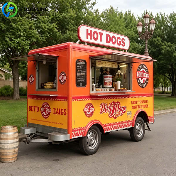 fully equipped hot dog food trailer for sale
