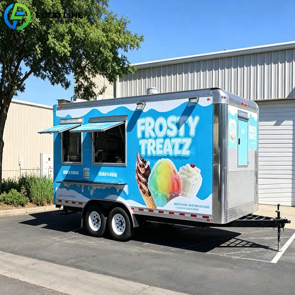 ice cream trailer street sales