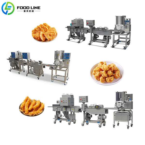 industrial chicken nugget line