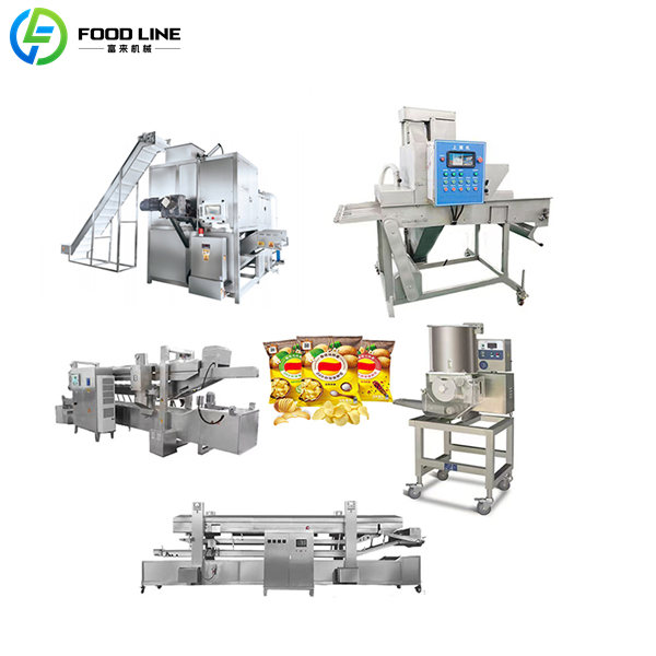 industrial french fries line