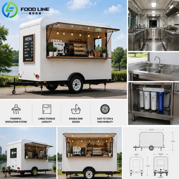 mobile hot dog food trailer