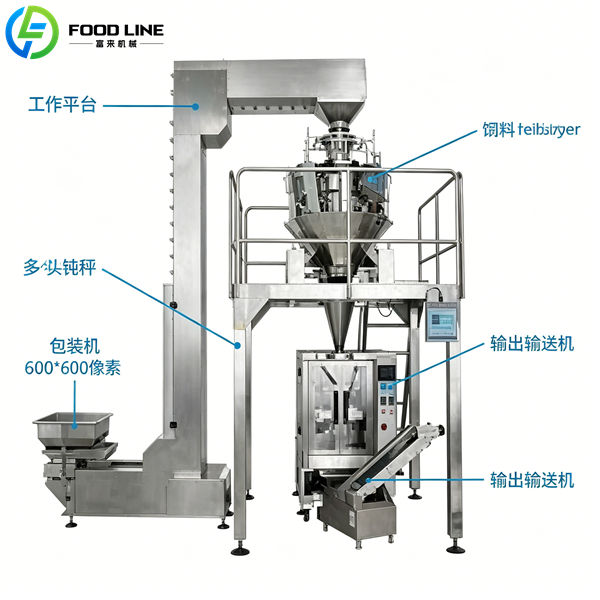 multi head weigher packing machine structure