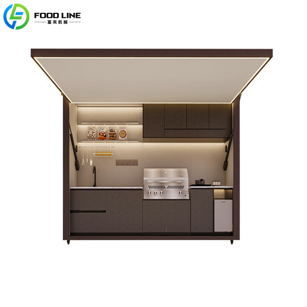 outdoor kitchen with grill and sink