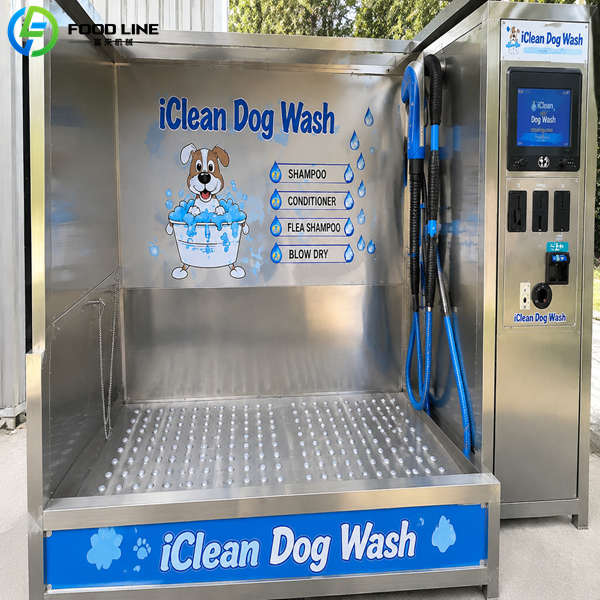 self service pet wash station stainless steel wash bay
