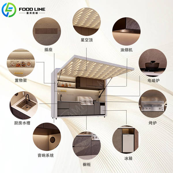 simple style outdoor bbq kitchen