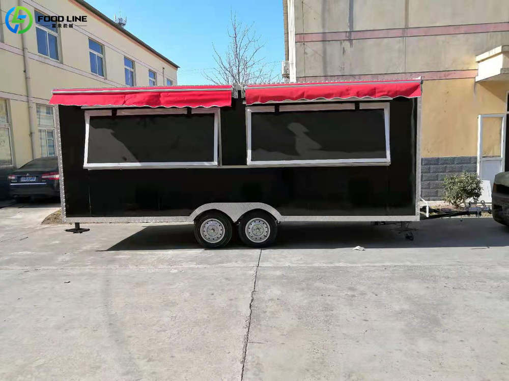 square food trailer for sale commercial