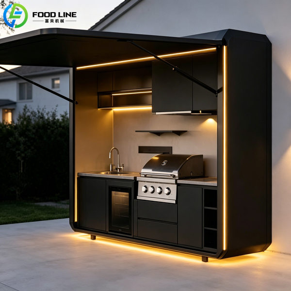 Outdoor Modern Kitchen: Make Your Outdoor Party Easier and More Stylish stylish outdoor cooking space