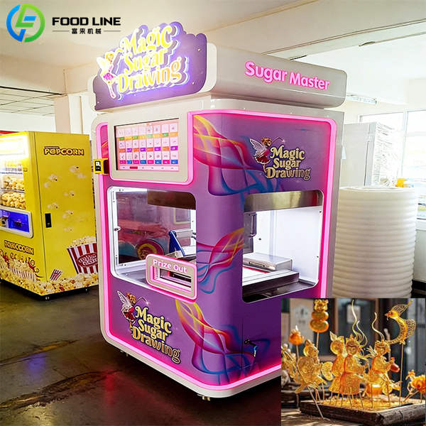 sugar painting machine in shopping mall