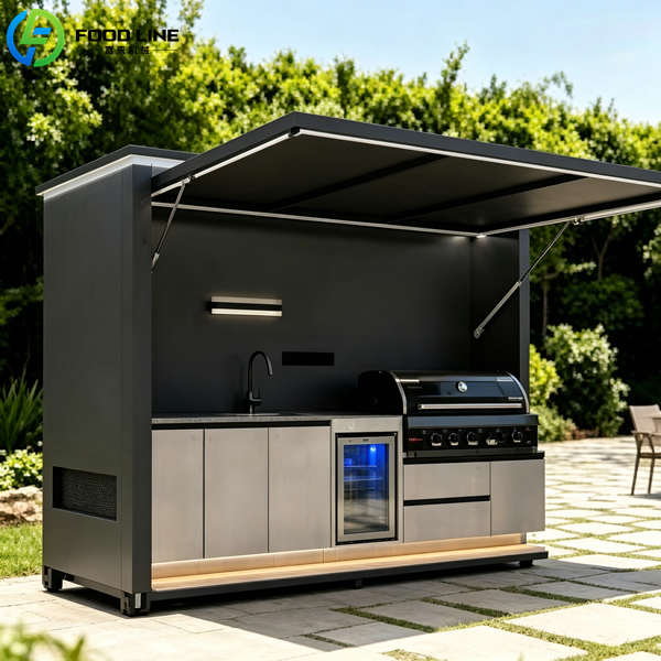weatherproof grill kitchen pod