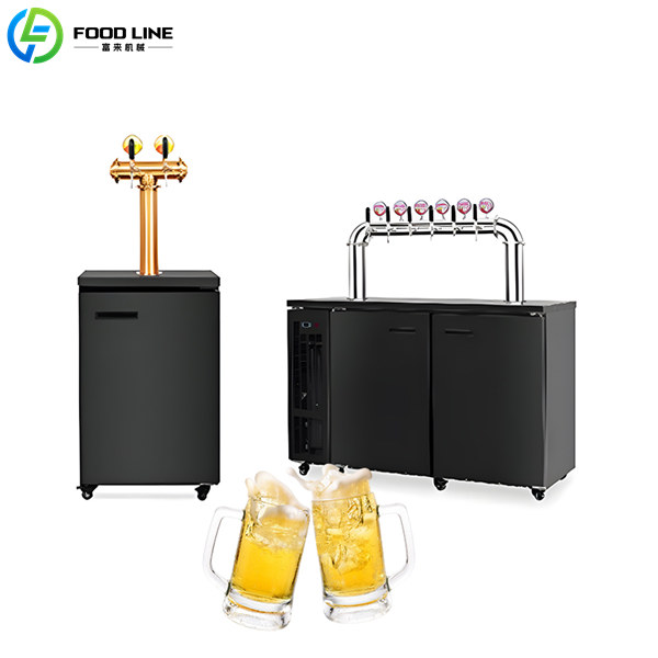 6 tap commercial beer dispenser with light box