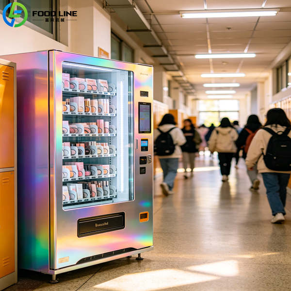 automatic cosmetic vending machine university campus