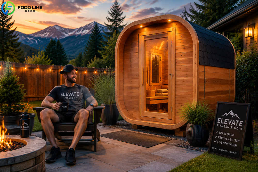 backyard sauna use post workout recovery trainer clients usa