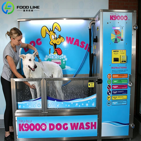 coin operated pet wash station cartoon dog cat decoration