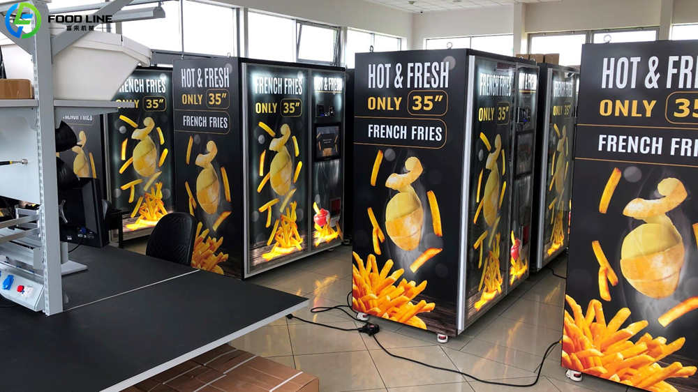 commercial fries vending unit