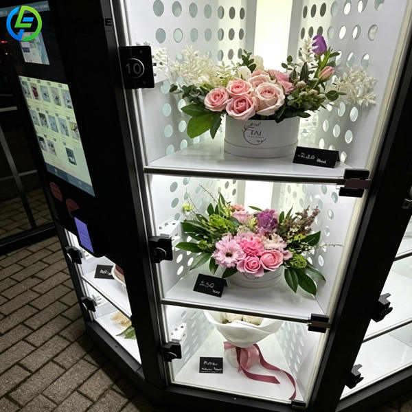 custom fresh flower vending machine