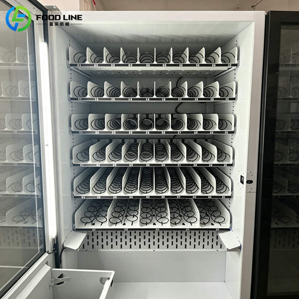 drinks vending machine spring shelf stock display
