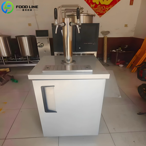 mini 2 tap craft beer cooler white