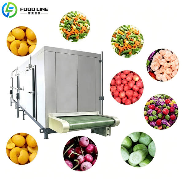 5 Industrial Freezers Exported to Greece for Frozen Food Processing quick freezing machine