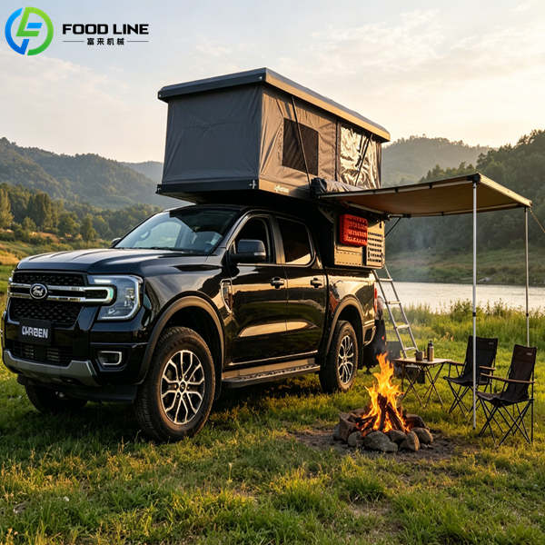 silver pickup hard shell tent
