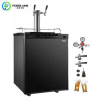 vertical 2 tap beer dispenser machine