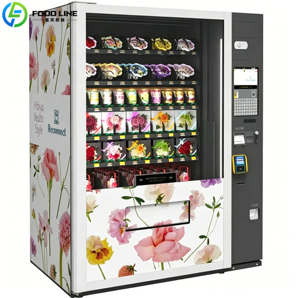 vertical lattice bouquet vending machine