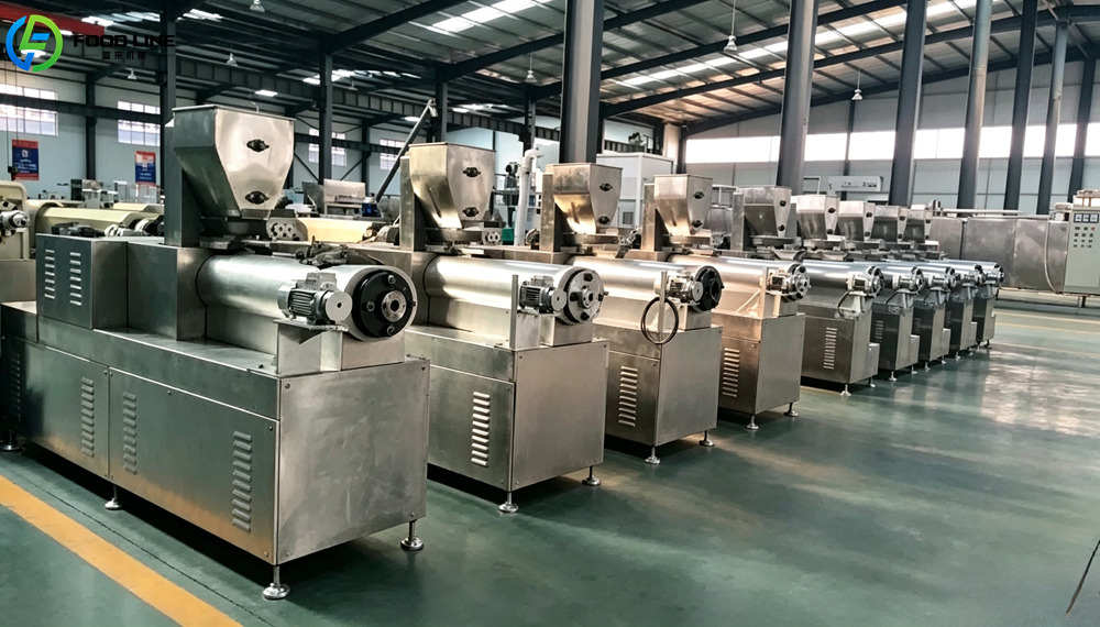 animal feed double screw extruder