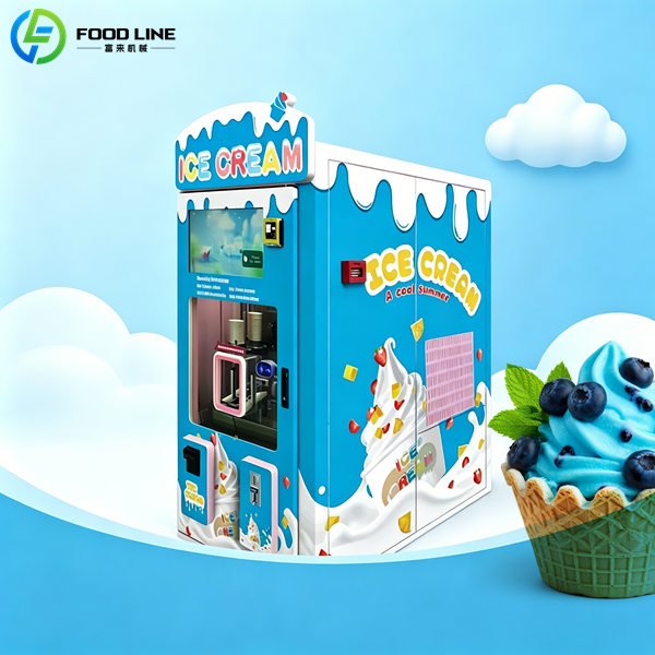 auto ice cream dispensing robot