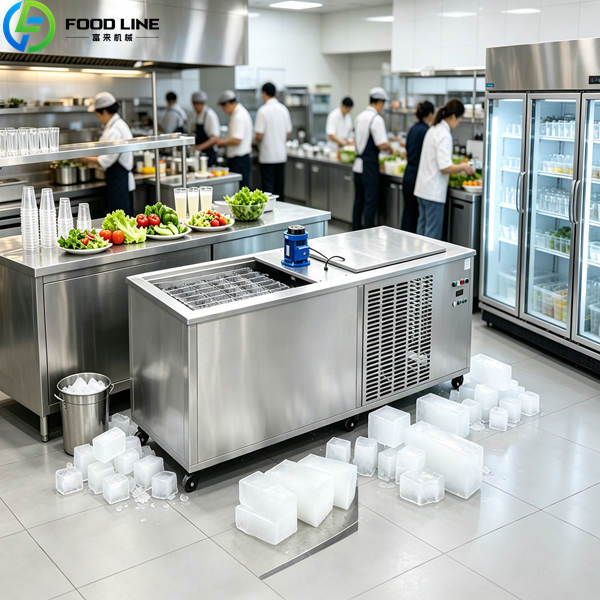 block ice machine catering hotel restaurant scene