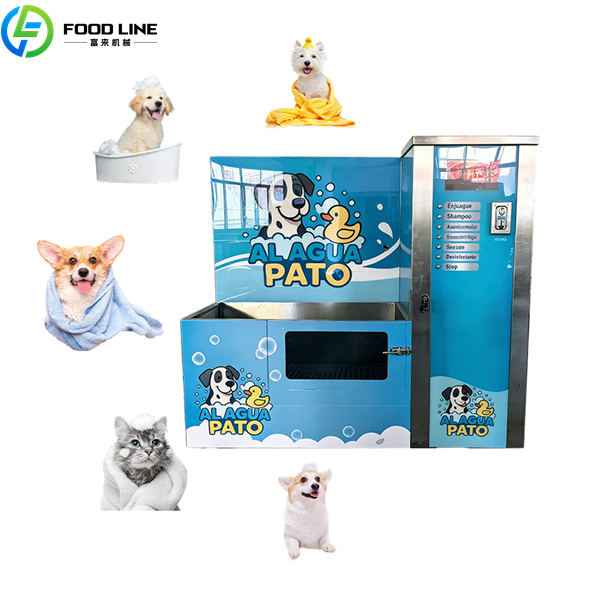 coin operated pet wash station cartoon dog cat decoration