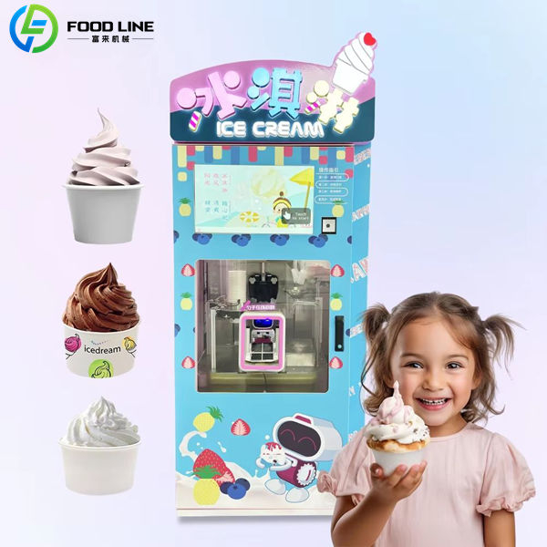 coin payment ice cream automatic vendor