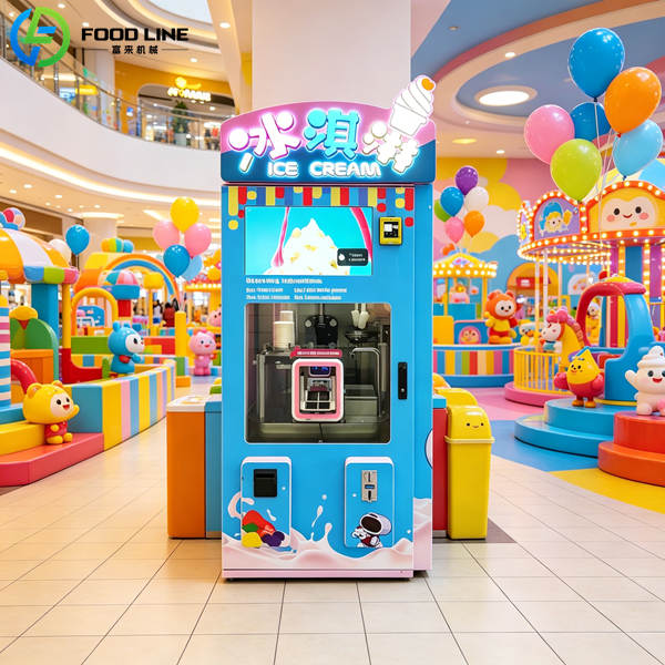 commercial unmanned ice cream vendor