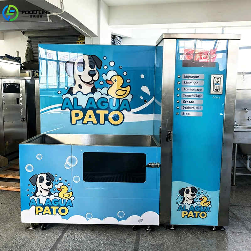 custom branded self pet wash blow dry unit