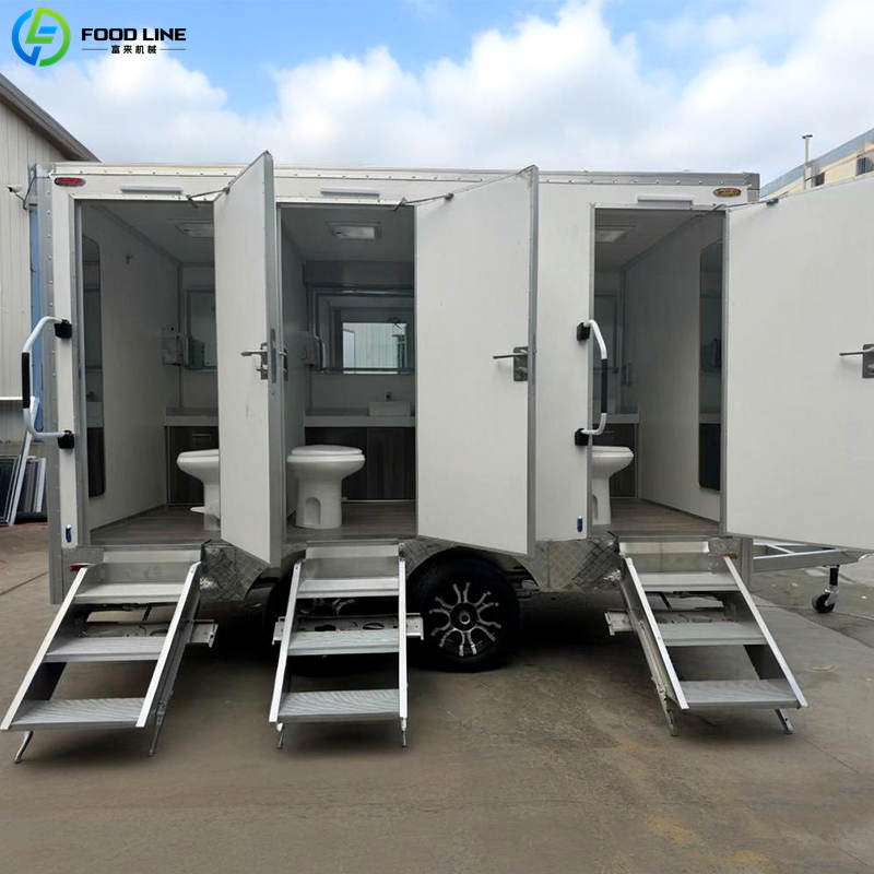 custom portable toilet trailer