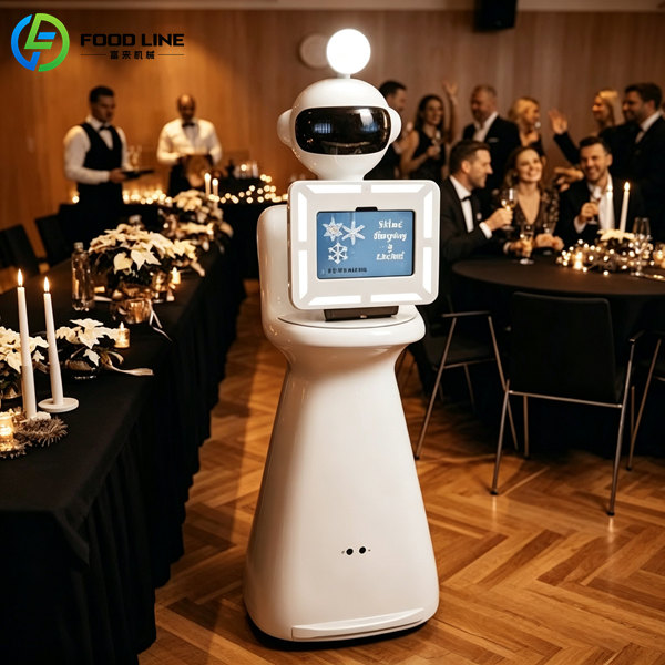 event robot photo booth banquet party scene