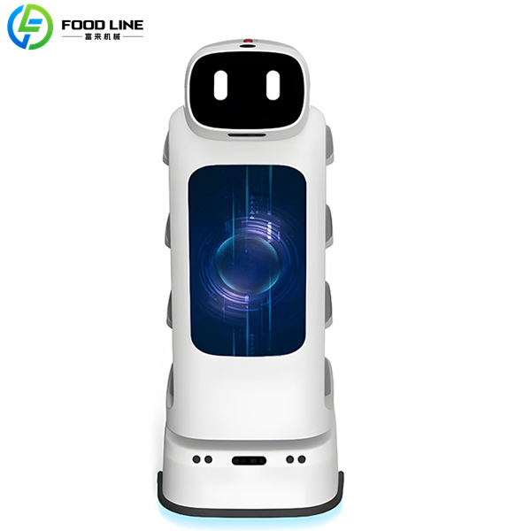 food delivery robot white