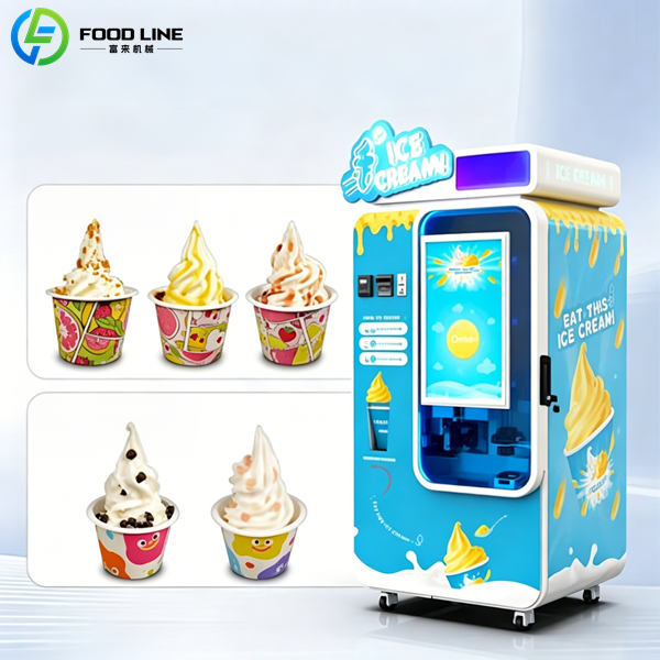 fully automatic ice cream maker vending machine