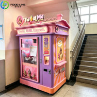 How a Texas Businessman Launched His Ice Cream Vending Machine Business ice cream robot in campus