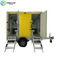 mobile toilet double cabin