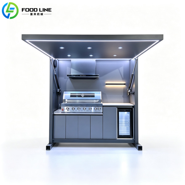 modern outdoor kitchen