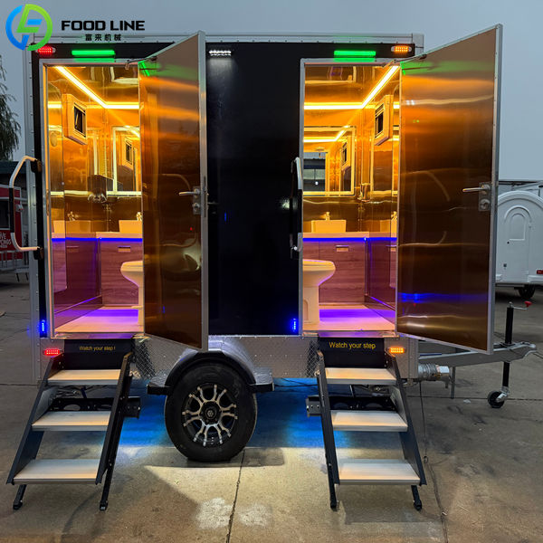 portable washroom interior detail
