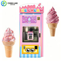 robotic arm soft ice cream vending machine