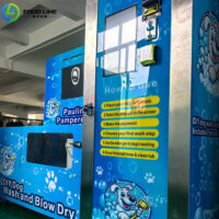 self service dog wash operation screen detail